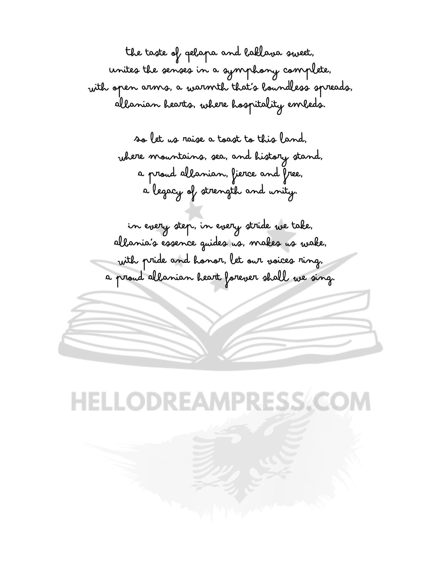 DIARY OF AN ALBANIAN - Printable Digital Download, Digital Journal PDF