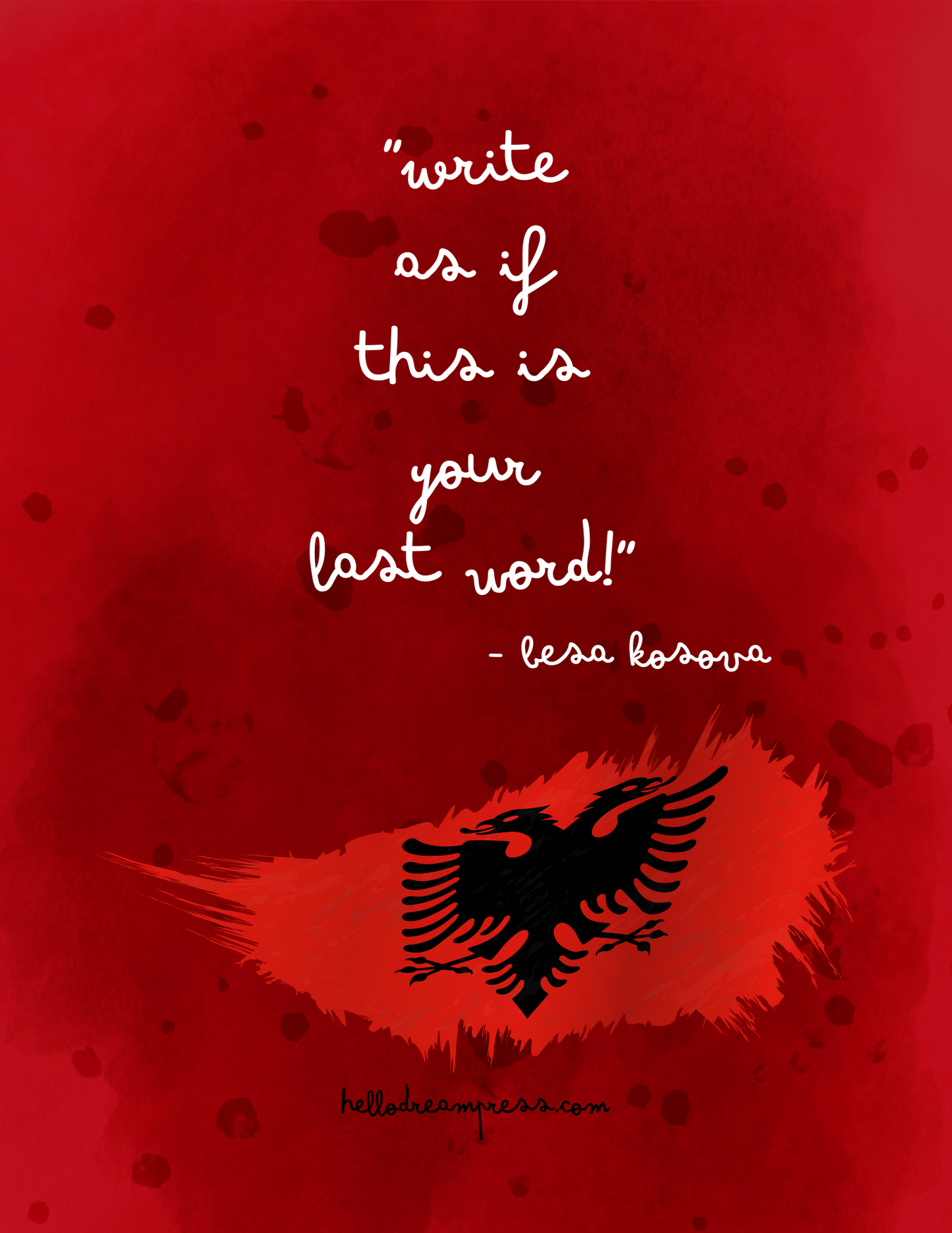 DIARY OF AN ALBANIAN - Printable Digital Download, Digital Journal PDF