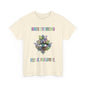 Inner Eye Memo Feel It Follow It Unisex Heavy Cotton T-Shirt, Meditation Shirt, Boho Tee, Mindfulness Apparel, Gift for Yoga Lovers