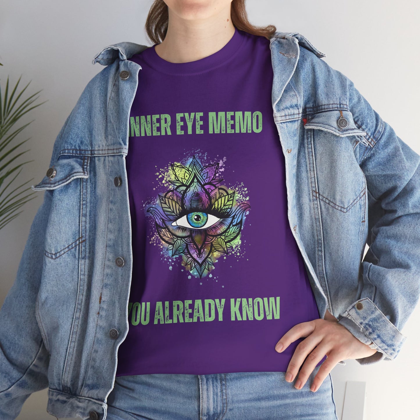 Inner Eye Memo You Already know Unisex Tee, Spiritual Shirt, Yoga Gift, Mindfulness Apparel, Meditation T-Shirt