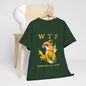 WTF Parrot Sun Conure Unisex Heavy Cotton Tee, Funny Graphic Shirt, Casual Wear, Gift for Animal Lovers, Unique T-Shirt