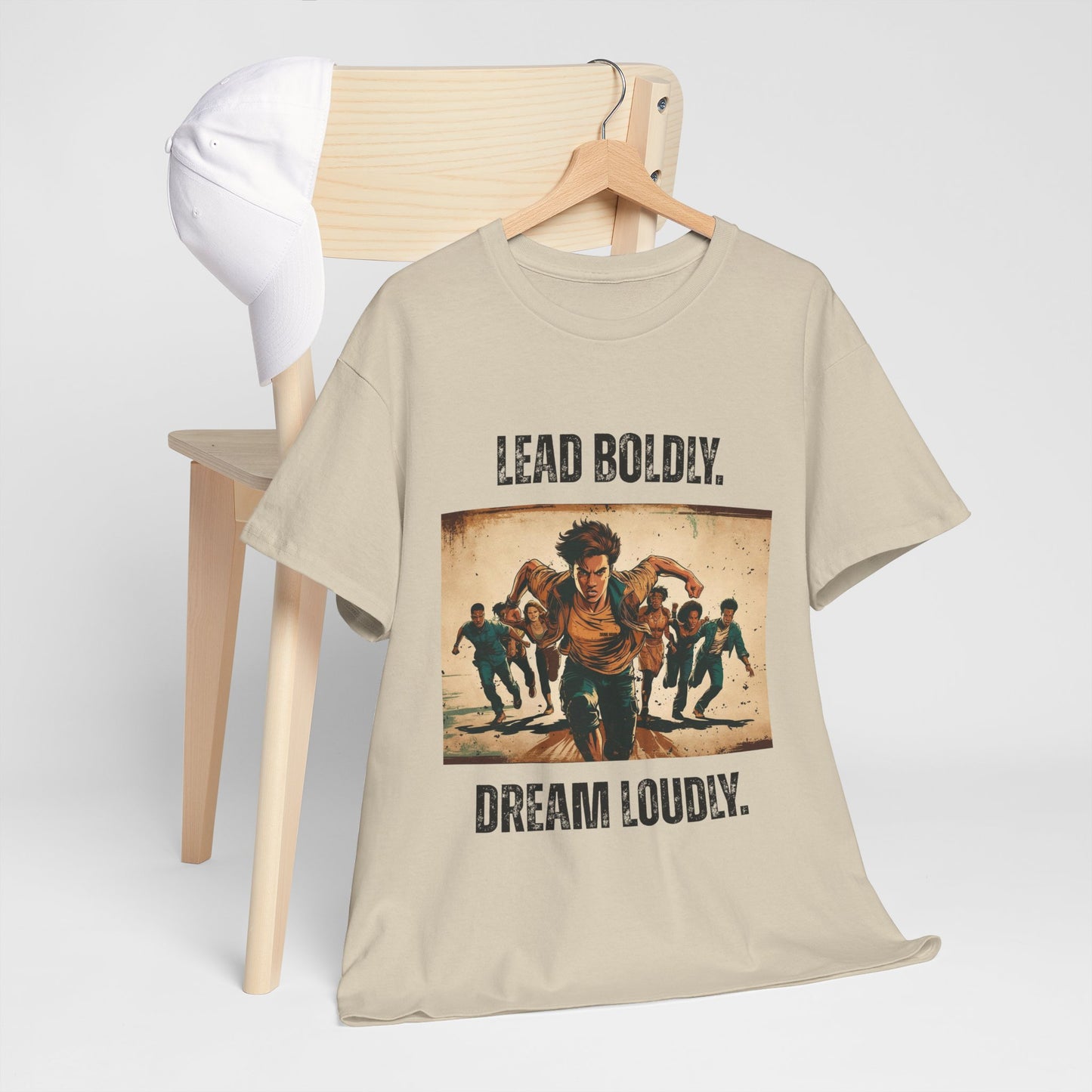 Lead Boldly, Dream Loudly - Bold Inspirational Tee, Motivational Gift, Unisex Graphic T-Shirt, Empowerment Apparel