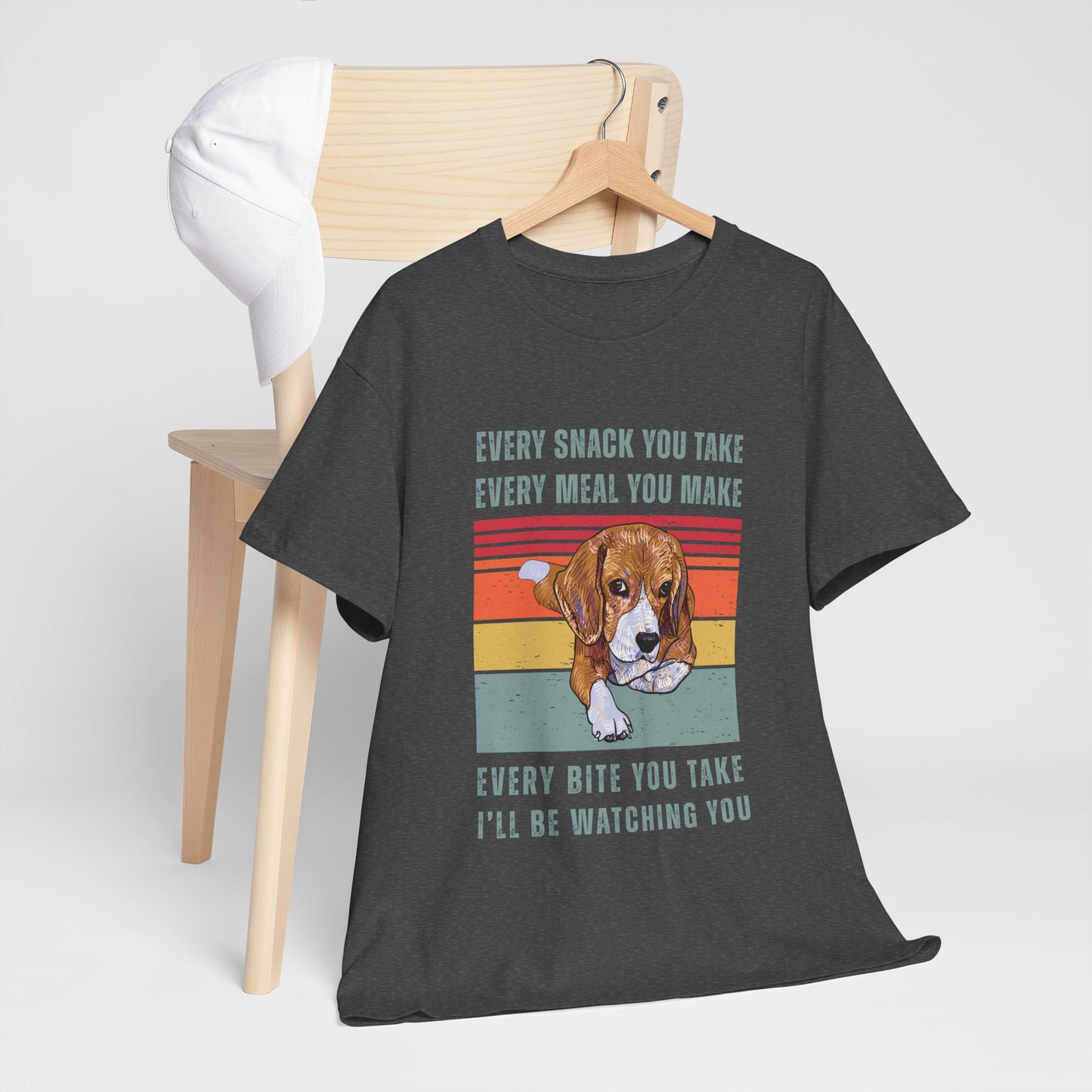 Beagle Dog Lover's Watchful Eye T-Shirt, Cute Pet Shirt, Gifts for Dog Owners, Funny Animal Tee, Animal Lover Gift