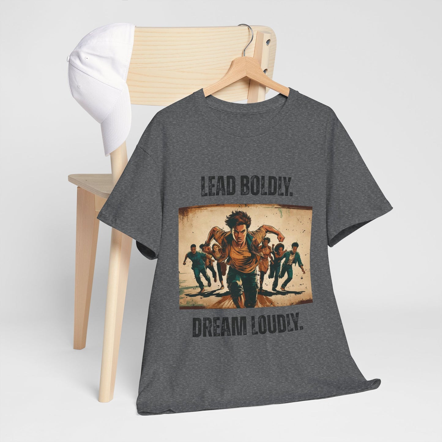 Lead Boldly, Dream Loudly - Bold Inspirational Tee, Motivational Gift, Unisex Graphic T-Shirt, Empowerment Apparel