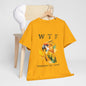 WTF Parrot Sun Conure Unisex Heavy Cotton Tee, Funny Graphic Shirt, Casual Wear, Gift for Animal Lovers, Unique T-Shirt