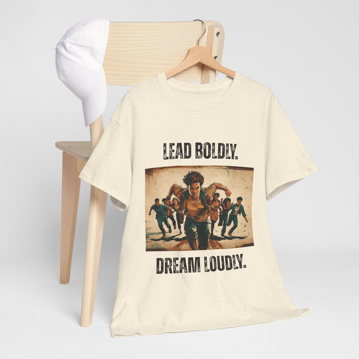 Lead Boldly, Dream Loudly - Bold Inspirational Tee, Motivational Gift, Unisex Graphic T-Shirt, Empowerment Apparel