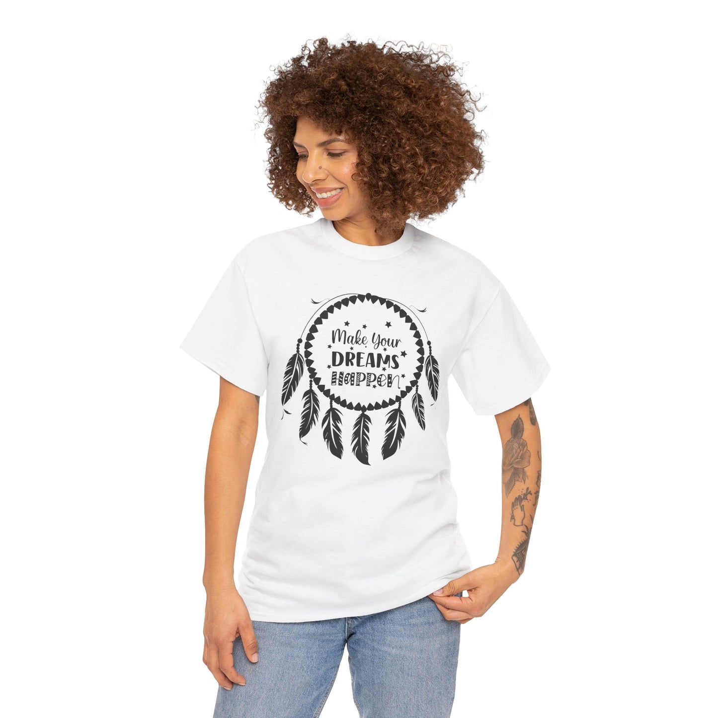 Make Your Dreams Happen Shirt, Dream Catcher Inspirational Tee, Motivational Tee, Dream Big T-Shirt, Gift for Dreamers