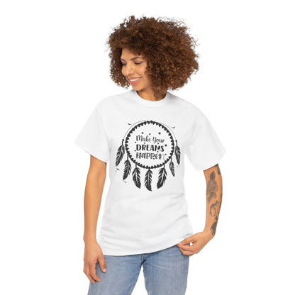 Make Your Dreams Happen Shirt, Dream Catcher Inspirational Tee, Motivational Tee, Dream Big T-Shirt, Gift for Dreamers