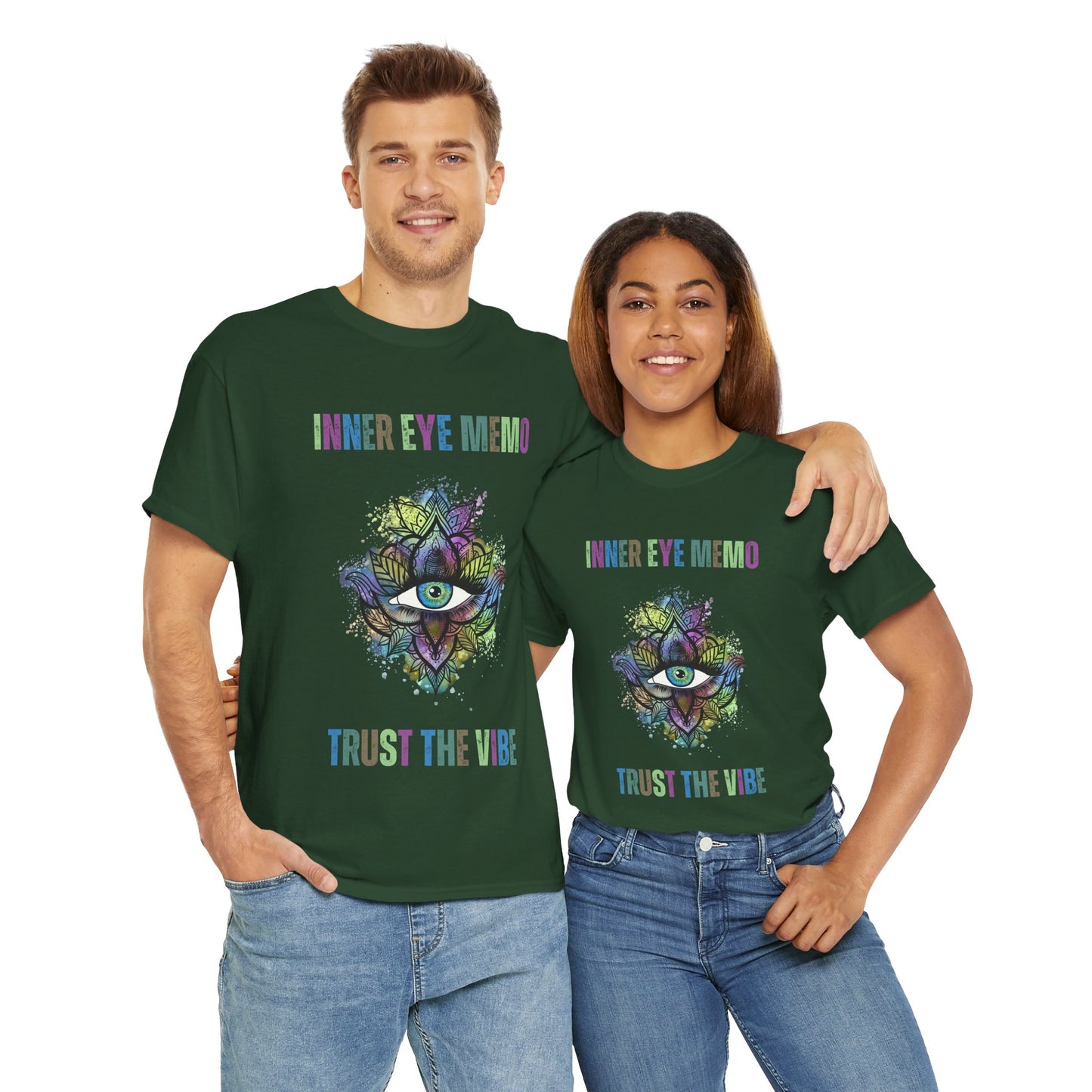 Inner Eye Memo Trust the Vibe Graphic T-Shirt, Spiritual Vibe Tee, Yoga Shirt, Meditation Gift, Unisex Casual Wear