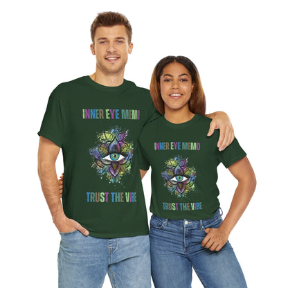 Inner Eye Memo Trust the Vibe Graphic T-Shirt, Spiritual Vibe Tee, Yoga Shirt, Meditation Gift, Unisex Casual Wear