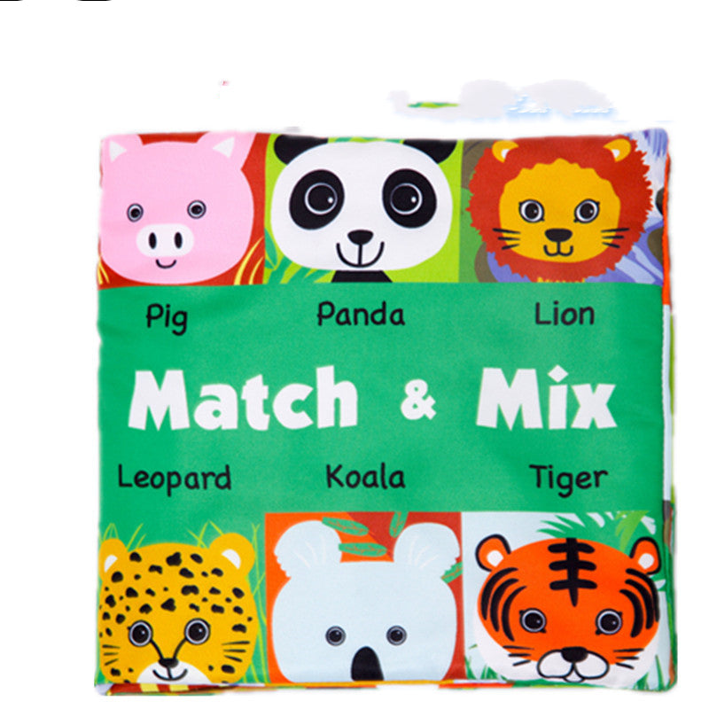 Montessori Three-Dimensional Cloth Book for Babies, Tear-Resistant