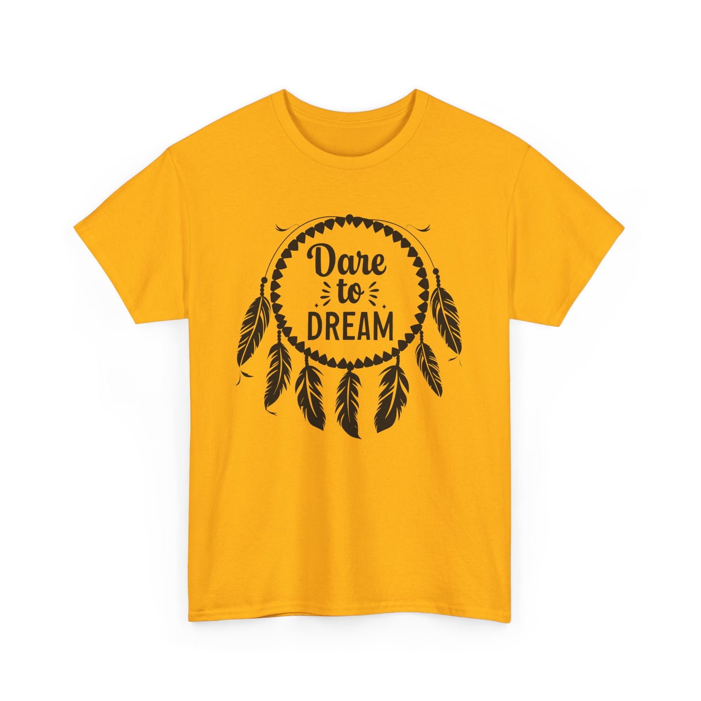 Dare to Dream Unisex Heavy Cotton Tee, Inspirational T-Shirt, Motivational Gift, Casual Wear, Dreamer Apparel