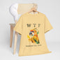 WTF Parrot Sun Conure Unisex Heavy Cotton Tee, Funny Graphic Shirt, Casual Wear, Gift for Animal Lovers, Unique T-Shirt