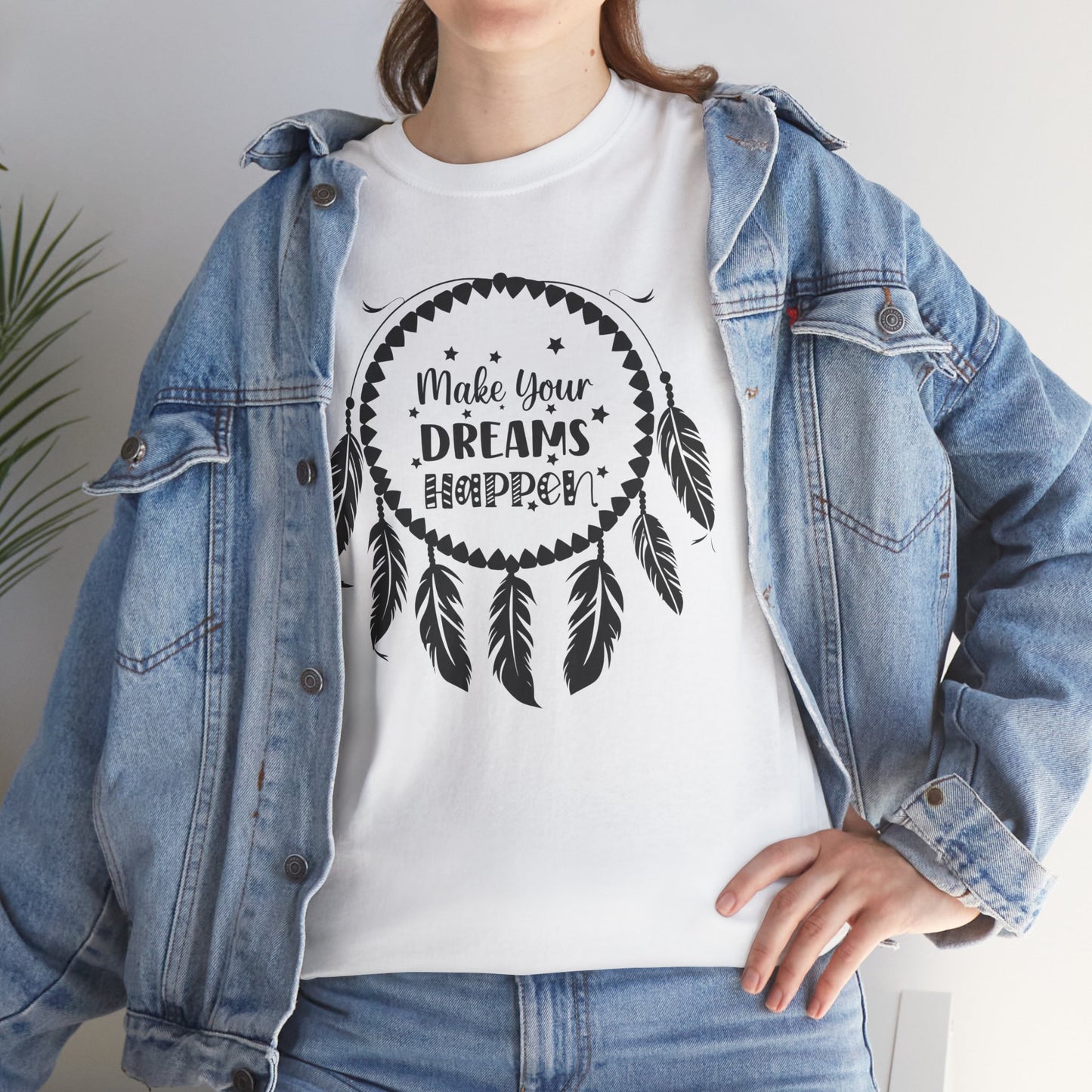Make Your Dreams Happen Shirt, Dream Catcher Inspirational Tee, Motivational Tee, Dream Big T-Shirt, Gift for Dreamers