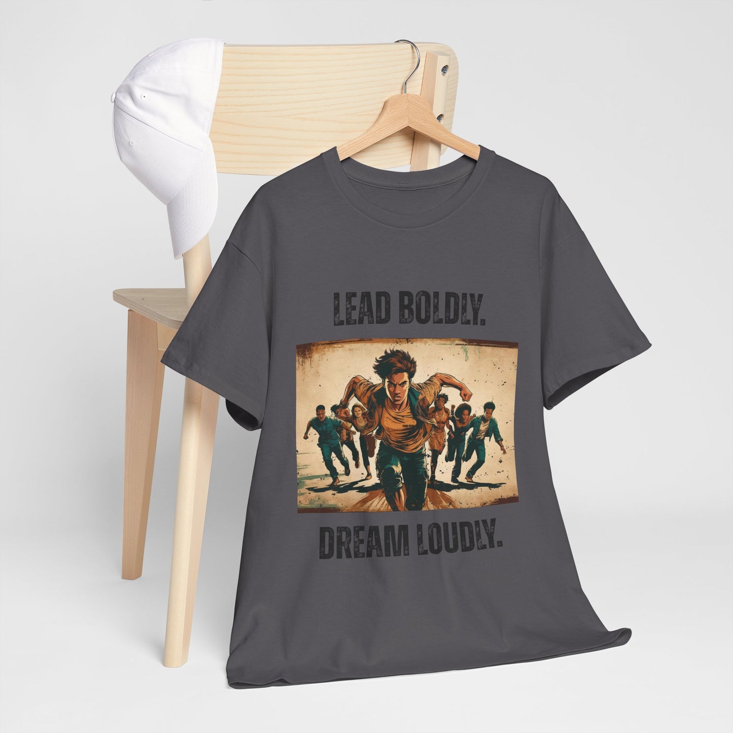 Lead Boldly, Dream Loudly - Bold Inspirational Tee, Motivational Gift, Unisex Graphic T-Shirt, Empowerment Apparel