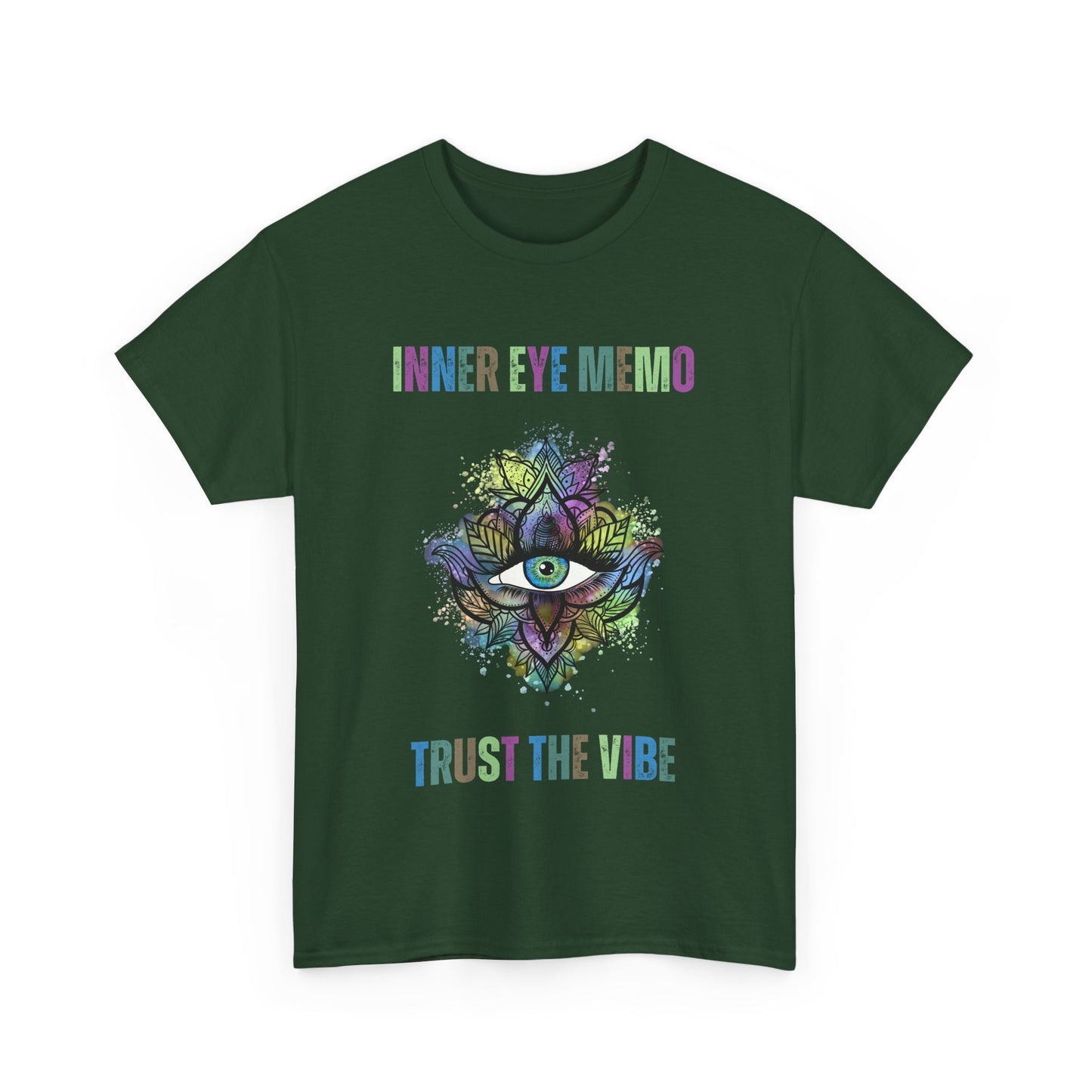 Inner Eye Memo Trust the Vibe Graphic T-Shirt, Spiritual Vibe Tee, Yoga Shirt, Meditation Gift, Unisex Casual Wear