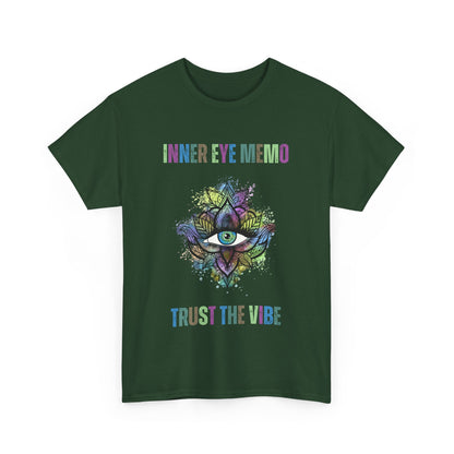 Inner Eye Memo Trust the Vibe Graphic T-Shirt, Spiritual Vibe Tee, Yoga Shirt, Meditation Gift, Unisex Casual Wear