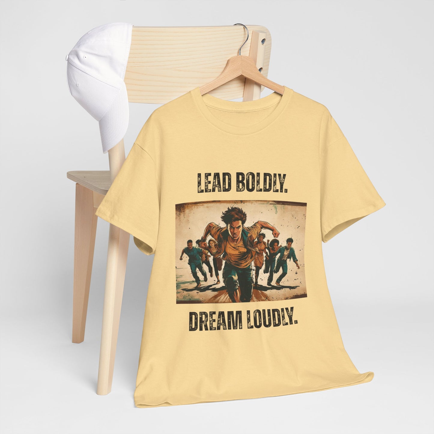 Lead Boldly, Dream Loudly - Bold Inspirational Tee, Motivational Gift, Unisex Graphic T-Shirt, Empowerment Apparel