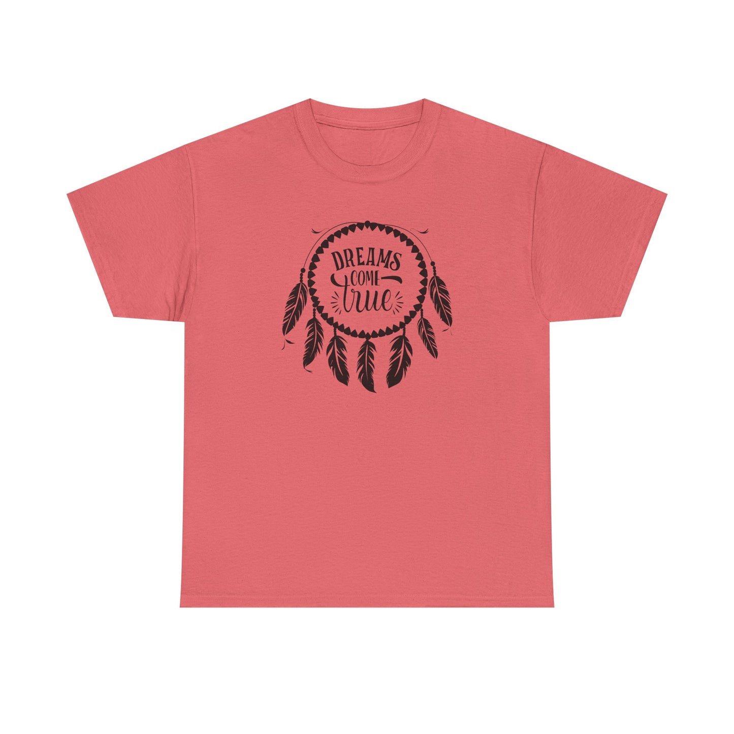 Dreams Come True Dream Catcher Unisex Heavy Cotton T-Shirt, Inspirational Gift, Boho Shirt, Casual Wear, Graphic Tee