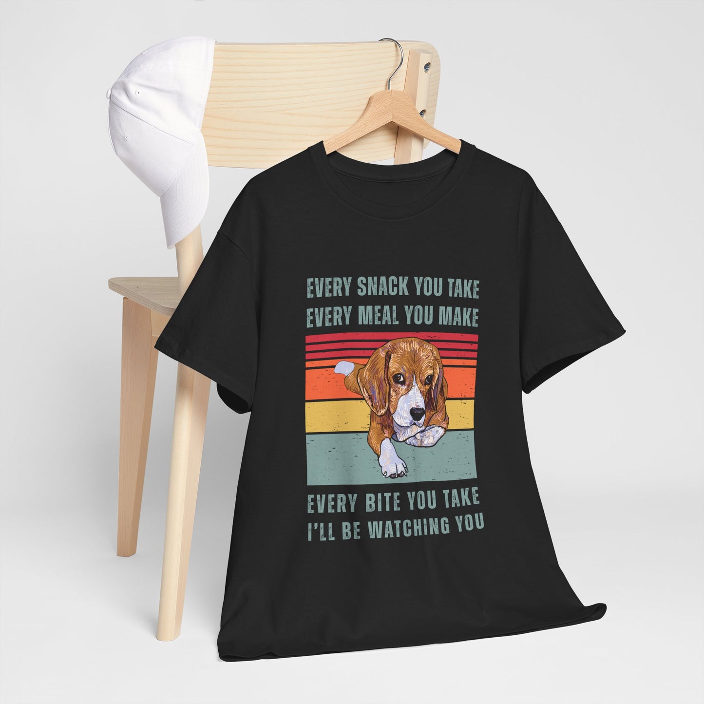 Beagle Dog Lover's Watchful Eye T-Shirt, Cute Pet Shirt, Gifts for Dog Owners, Funny Animal Tee, Animal Lover Gift