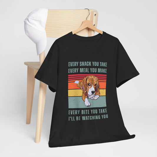 Beagle Dog Lover's Watchful Eye T-Shirt, Cute Pet Shirt, Gifts for Dog Owners, Funny Animal Tee, Animal Lover Gift