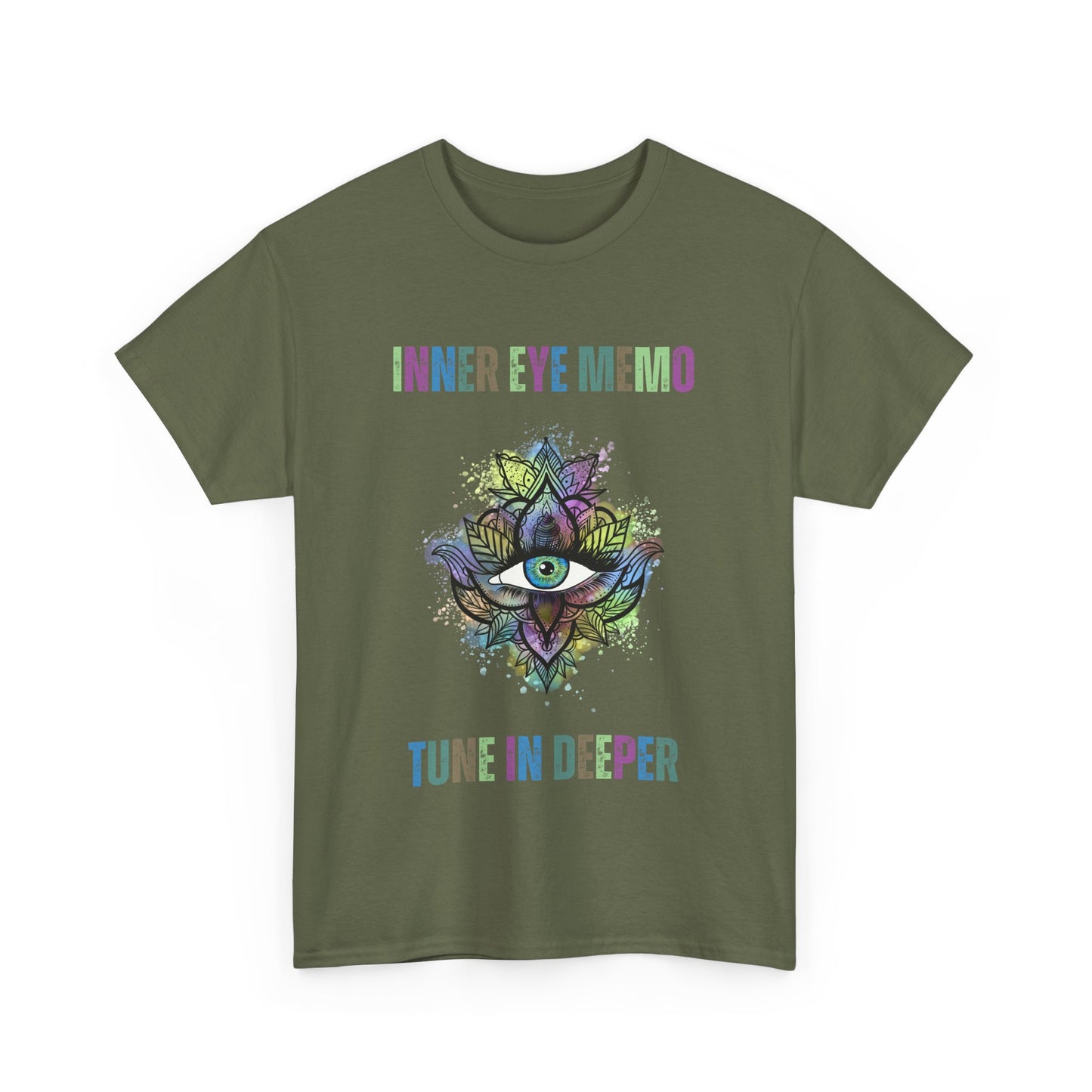 Inner Eye Memo Tune In Deeper, Mindfulness Graphic Tee, Spiritual T-Shirt, Yoga Apparel, Meditation Gift