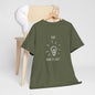 'Aha! Made of Light' Lightbulb Inspiration Tee - Unisex Heavy Cotton T-Shirt, Motivational Gift, Casual Wear, Light Design