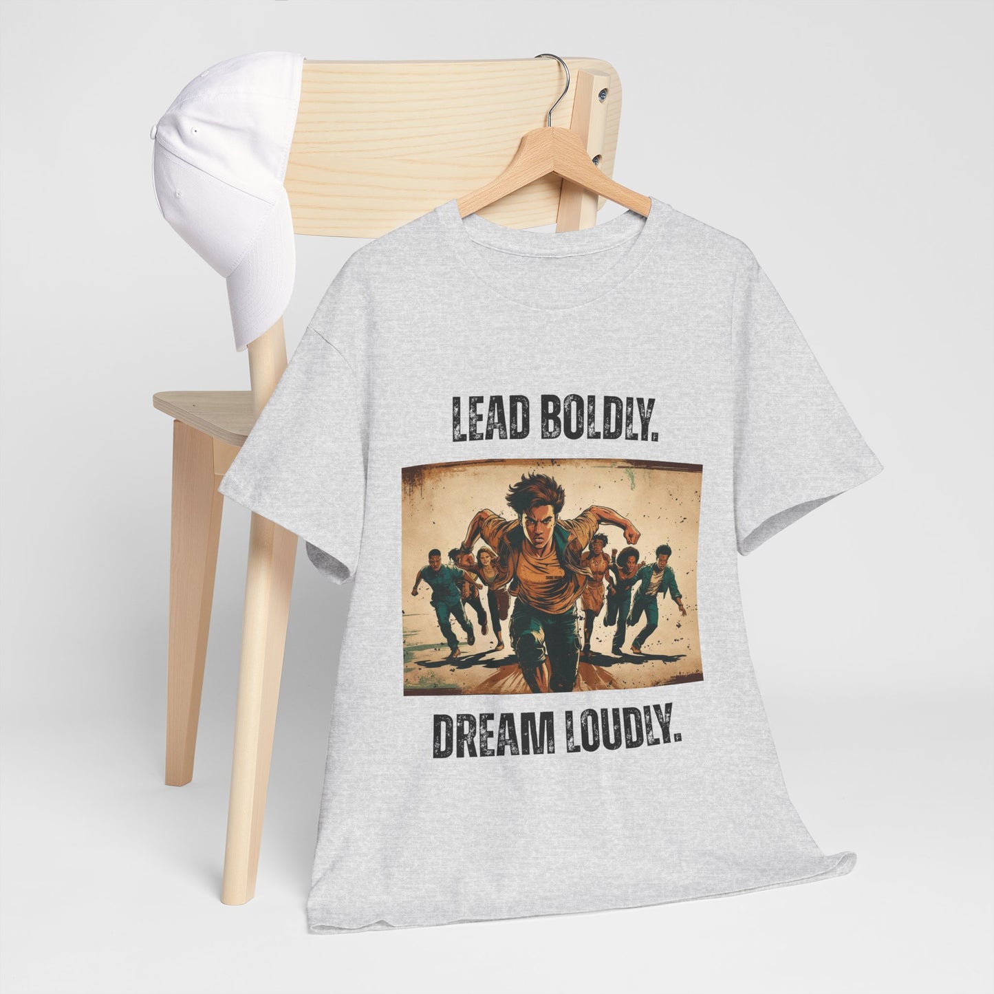 Lead Boldly, Dream Loudly - Bold Inspirational Tee, Motivational Gift, Unisex Graphic T-Shirt, Empowerment Apparel