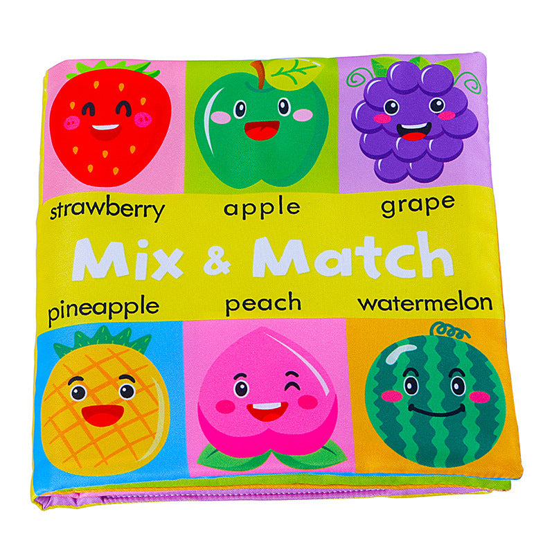 Montessori Three-Dimensional Cloth Book for Babies, Tear-Resistant