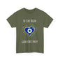 'Be Like Nazar Good Vibes Only' Eye Heart Unisex Heavy Cotton Tee | Cute Graphic Tee, Gift for Friends, Casual Wear