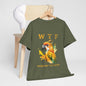 WTF Parrot Sun Conure Unisex Heavy Cotton Tee, Funny Graphic Shirt, Casual Wear, Gift for Animal Lovers, Unique T-Shirt