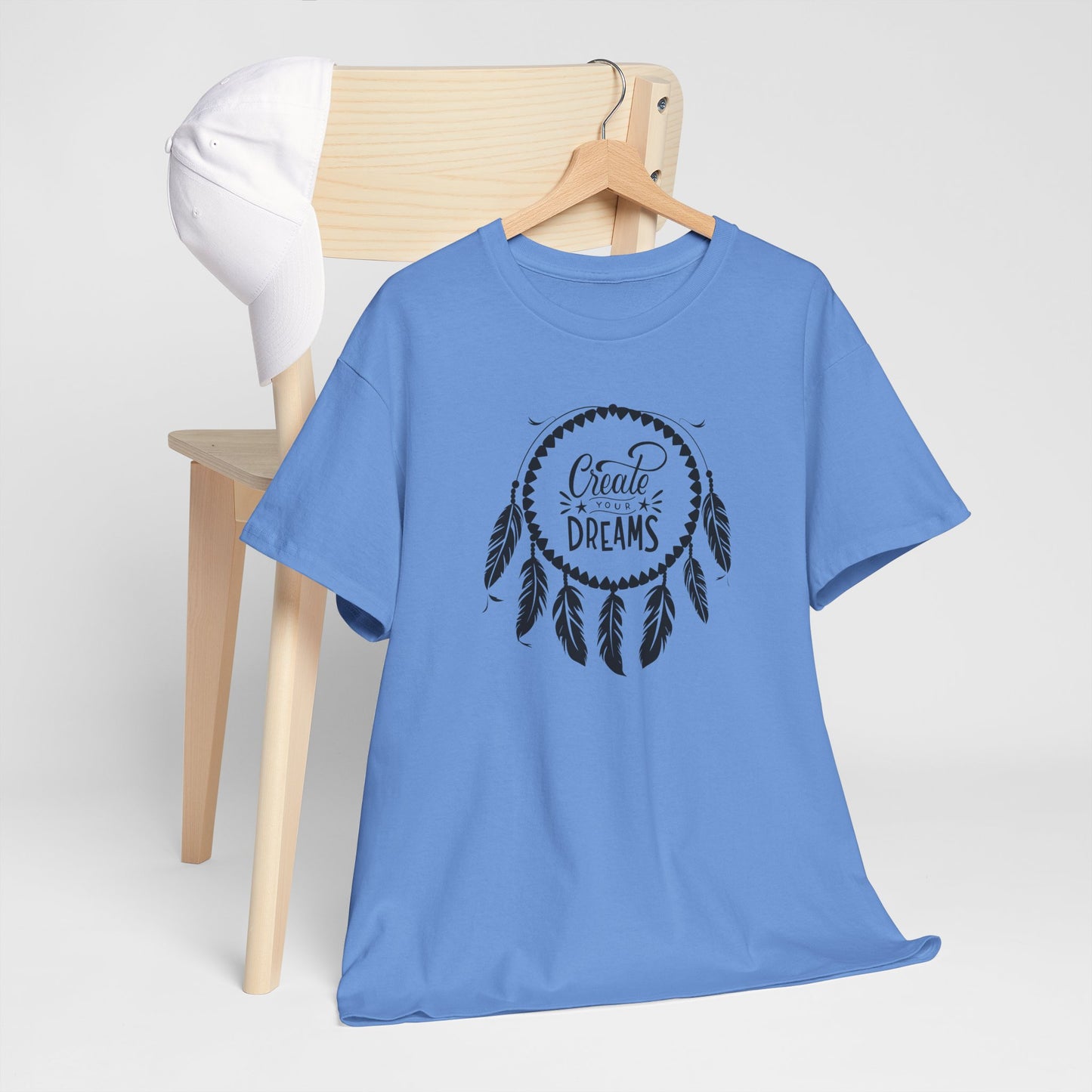 Create Your Dream Dream Catcher Unisex Tee | Inspirational T-Shirt for Dreamers, Bohemian Style, Gift for Her, Relaxed Cotton Tee