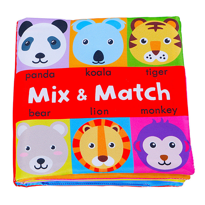 Montessori Three-Dimensional Cloth Book for Babies, Tear-Resistant
