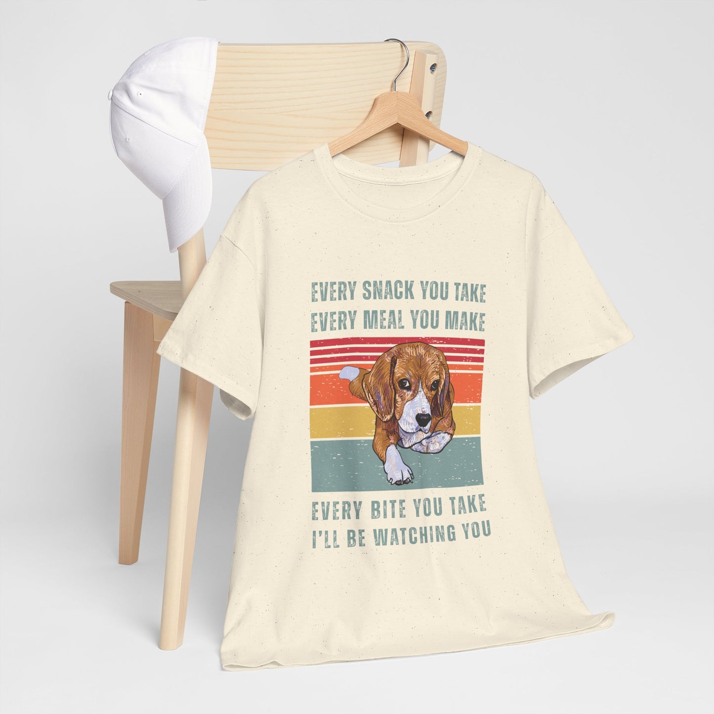 Beagle Dog Lover's Watchful Eye T-Shirt, Cute Pet Shirt, Gifts for Dog Owners, Funny Animal Tee, Animal Lover Gift