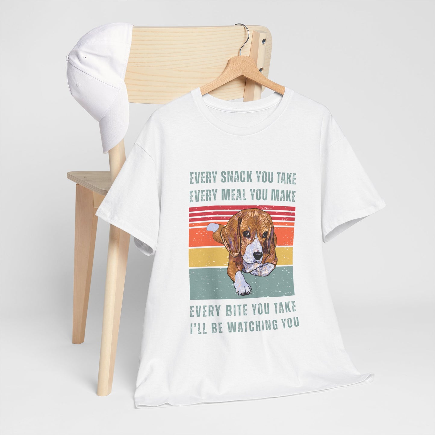 Beagle Dog Lover's Watchful Eye T-Shirt, Cute Pet Shirt, Gifts for Dog Owners, Funny Animal Tee, Animal Lover Gift