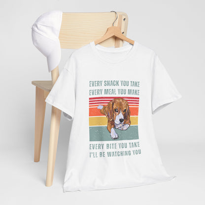 Beagle Dog Lover's Watchful Eye T-Shirt, Cute Pet Shirt, Gifts for Dog Owners, Funny Animal Tee, Animal Lover Gift