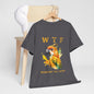 WTF Parrot Sun Conure Unisex Heavy Cotton Tee, Funny Graphic Shirt, Casual Wear, Gift for Animal Lovers, Unique T-Shirt