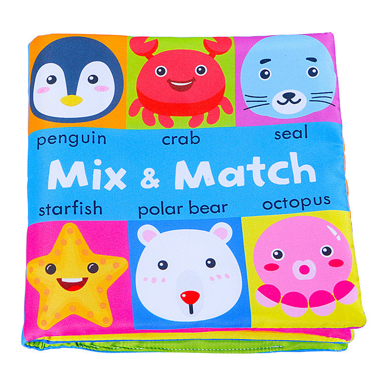 Montessori Three-Dimensional Cloth Book for Babies, Tear-Resistant