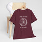 'Third Eye Memo - Be The Change!' Unisex Heavy Cotton Tee with Inspiring Design Spirit Tee for Positive Vibes, Gift for Dreamers, Meditation T-Shirt