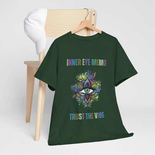 Inner Eye Memo Trust the Vibe Graphic T-Shirt, Spiritual Vibe Tee, Yoga Shirt, Meditation Gift, Unisex Casual Wear